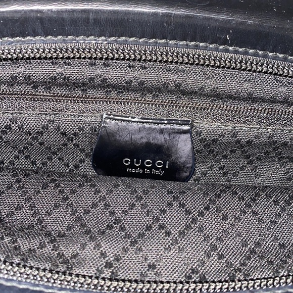 Gucci Bamboo Two-Handle Tote Bag in
Black Nylon.Black.Non-Gucci replace strap. - Picture 10 of 16